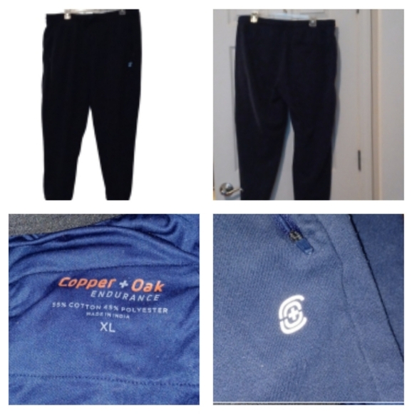 💙🌺Copper + Oak Navy Sweatpants - Picture 1 of 9